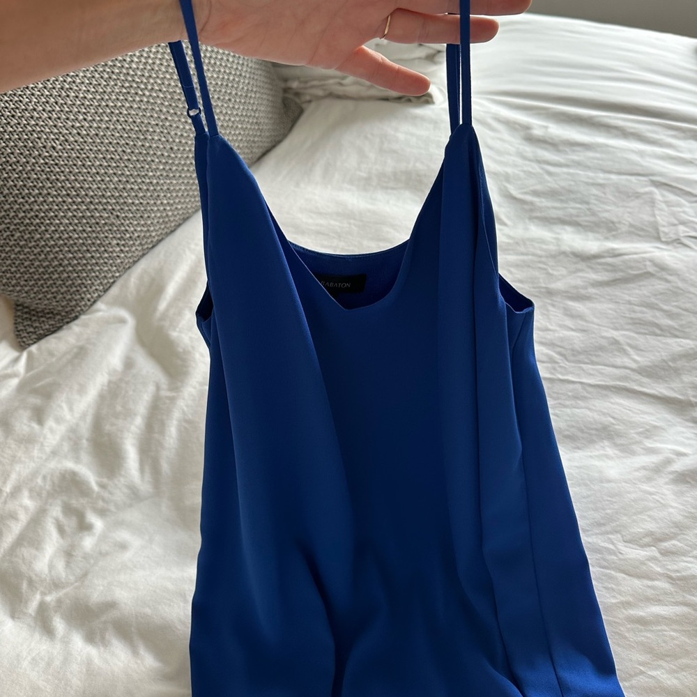 Blue babaton XS sleeveless blouse